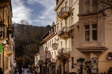 Redaksiyon: 16 Şubat 2019: Baden-Baden, Almanya. Güneşli bir gün s