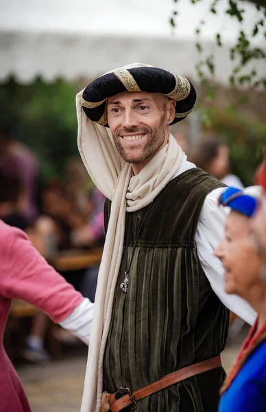 Editorial: 9th June 2019: Chatenois, France. Fancy-dress medieva — Stock Photo, Image