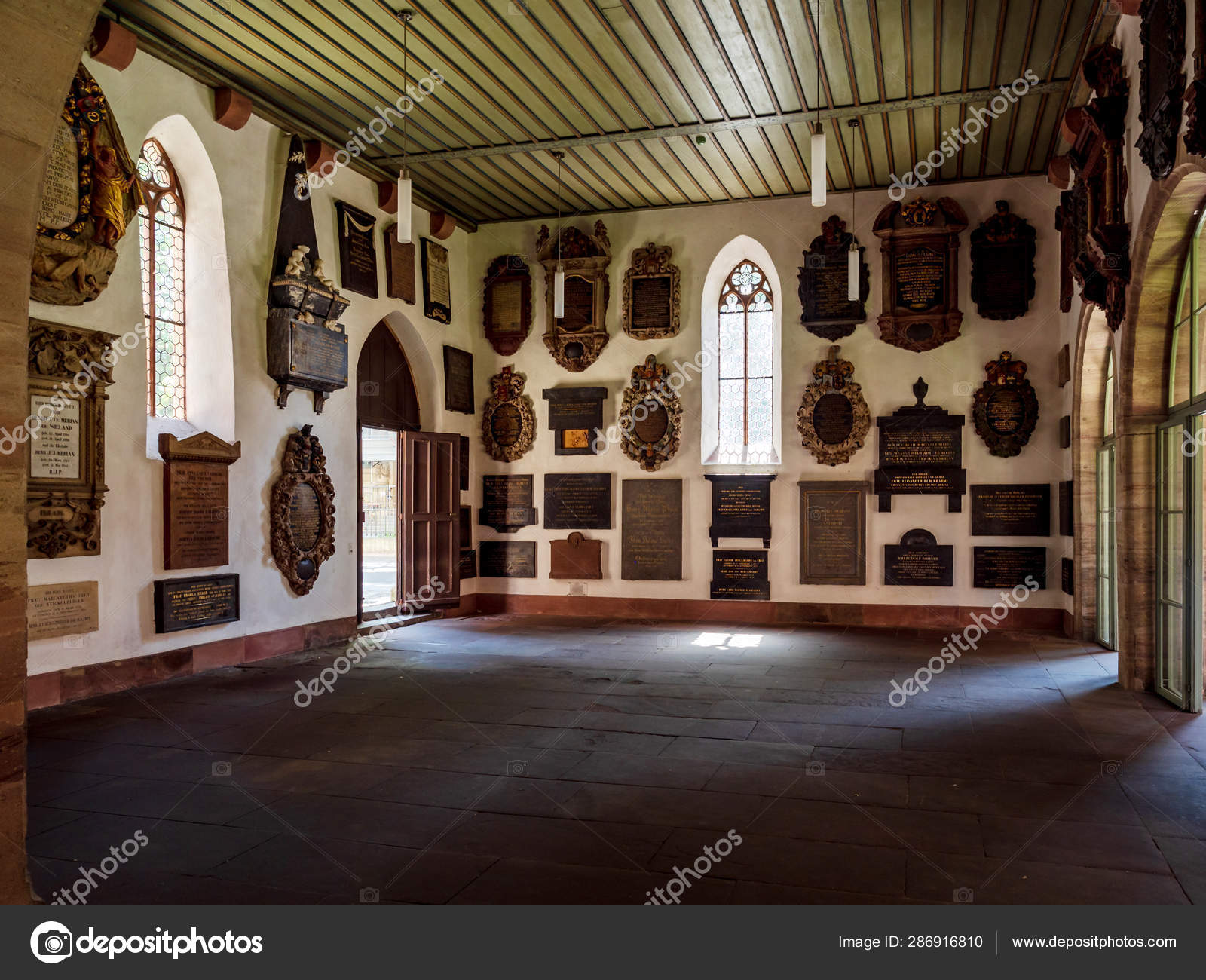 Basel Minster Interior Majestic Architecture Gothic Style