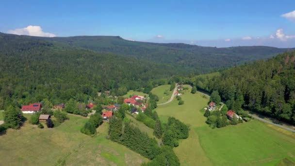 Pequeño Pueblo Las Montañas Vosges Alsacia — Vídeos de Stock