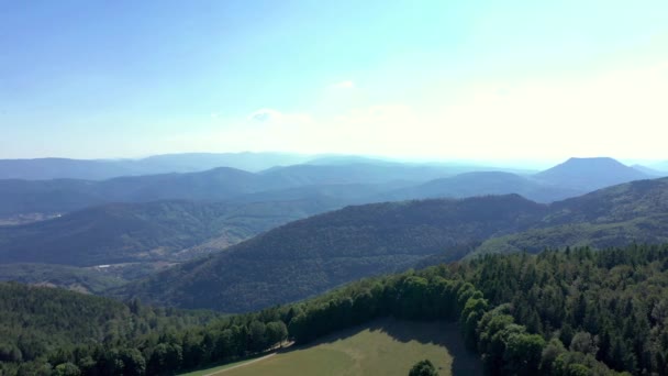 Pequena Aldeia Nas Montanhas Vosges Alsácia — Vídeo de Stock