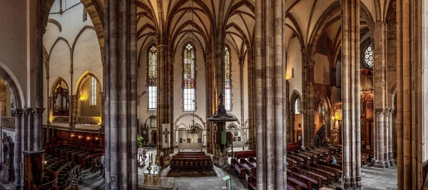 Pipe organ of Zolbermann in the Church Saint Thomas, Strasbourg — Stock Photo, Image