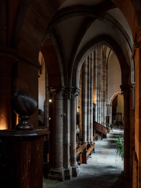 Detalhes do interior da Igreja São Tomás, Estrasburgo — Fotografia de Stock