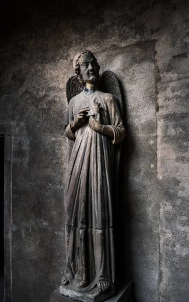 Ancient sculpture of XII-XII century in the historic museum — Stock Photo, Image