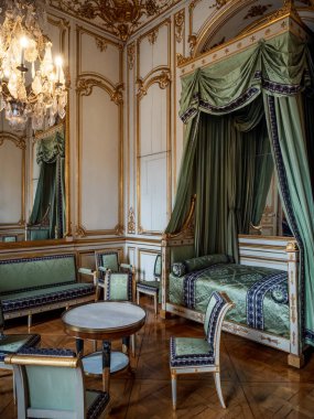 Strazburg Rohan sarayının güzel lüks iç, kraliyet m