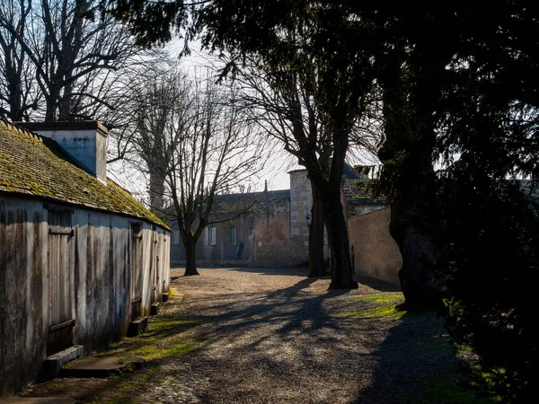 Burgundy Nin Güzel Antik Mimarisi Beaune Şehrinin Sokakları Güneşli Bir — Stok fotoğraf