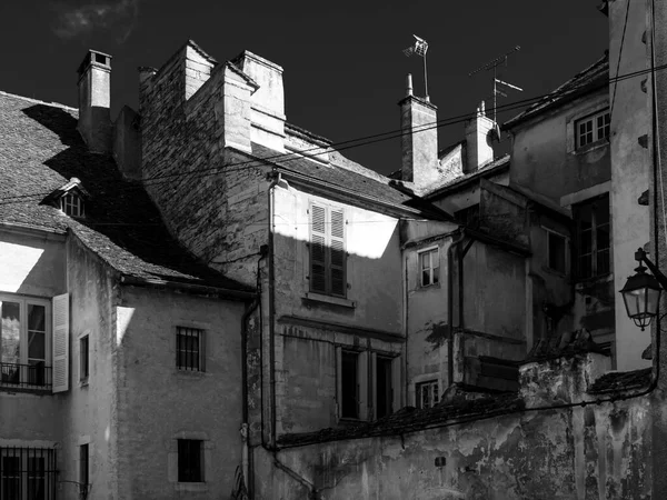 Schöne Antike Architektur Aus Burgund Straßen Der Stadt Beaune Sonniger — Stockfoto