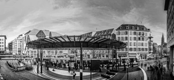 Editorial Março 2017 Estrasburgo França Principal Estação Eléctrico Centro Estrasburgo — Fotografia de Stock