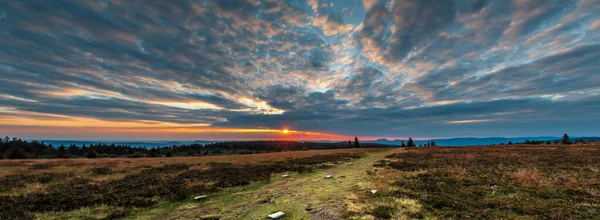 Vosges Günbatımı Fransa Dan Panoramik Görüntü — Stok fotoğraf