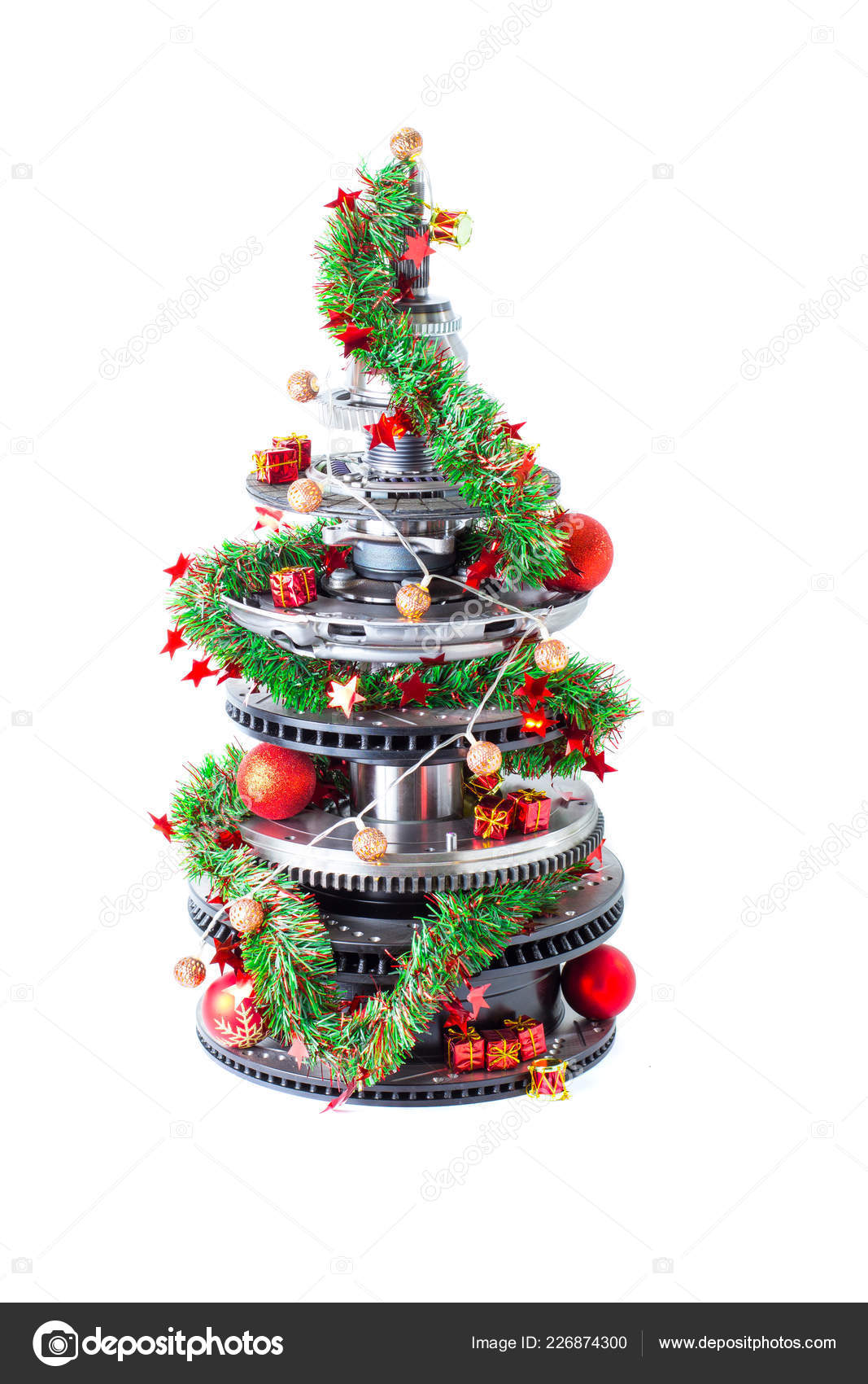 Car Parts Christmas Tree Abstract Christmas Tree Car Parts