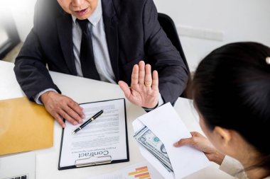 Reddeden veya zarf - rüşvet ve yolsuzluk kavramları anti para reddetme işadamı