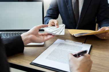 rüşvet ve yolsuzluk kavramı, bozuk işadamı mühürleme 