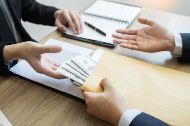 rüşvet ve yolsuzluk kavramı, bozuk işadamı mühürleme 