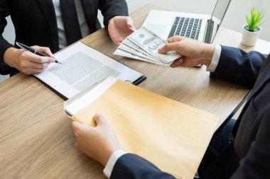 rüşvet ve yolsuzluk kavramı, bozuk işadamı mühürleme 