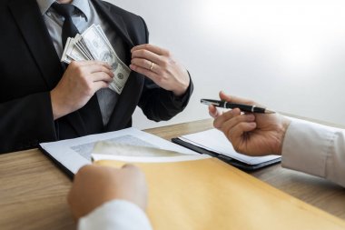 rüşvet ve yolsuzluk kavramı, bozuk işadamı mühürleme 