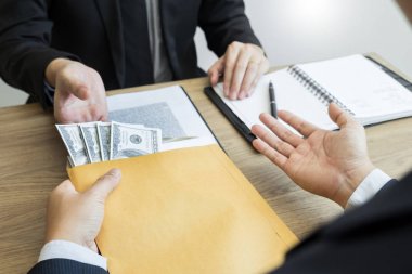 rüşvet ve yolsuzluk kavramı, bozuk işadamı mühürleme 