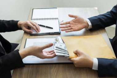 rüşvet ve yolsuzluk kavramı, bozuk işadamı mühürleme 