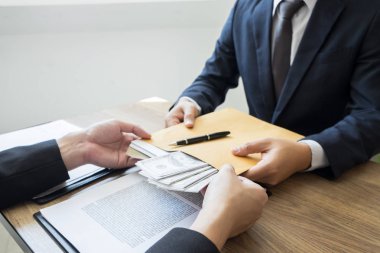 rüşvet ve yolsuzluk kavramı, bozuk işadamı mühürleme 