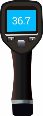 Thermal Temperature Scanner Illustration Digital Vector
