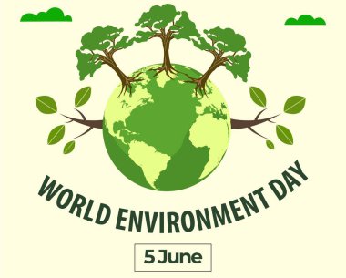 Dünya Çevre Günü Haziranda ağaçlar ve ekoloji sistemiyle yeşil toprak