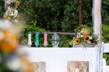 kum ritüel ile düğün için öğeleri