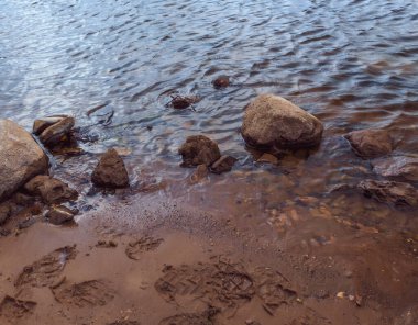 Nehrin kıyısında, yağmurdan önce.