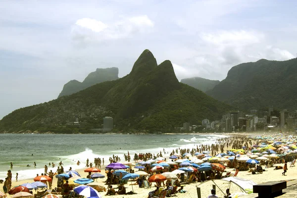 Río Janeiro Brasil Noviembre 2018 Playa Ipanema Soleado Día Verano — Foto de Stock