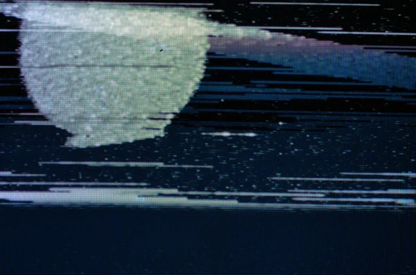 Arıza Tv ekranı. Orijinal analog Tv ekran hatası