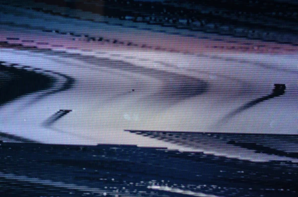 Arıza Tv ekranı. Orijinal analog Tv ekran hatası