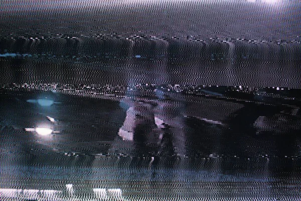 Arıza Tv ekranı. Orijinal analog Tv ekran hatası