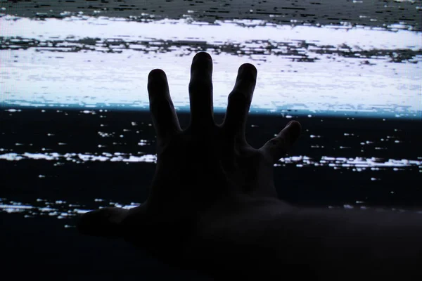 Arıza Tv ekranı. Orijinal analog Tv ekran hatası