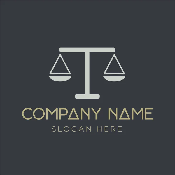 Anwaltskanzlei Linie Trend Logo Ikone Vektor Design Universal Legal Anwalt — Stockvektor