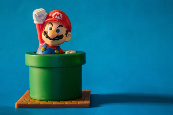 Río Janeiro Brasil Enero 2019 Super Mario Con Figura Juguete — Foto de Stock