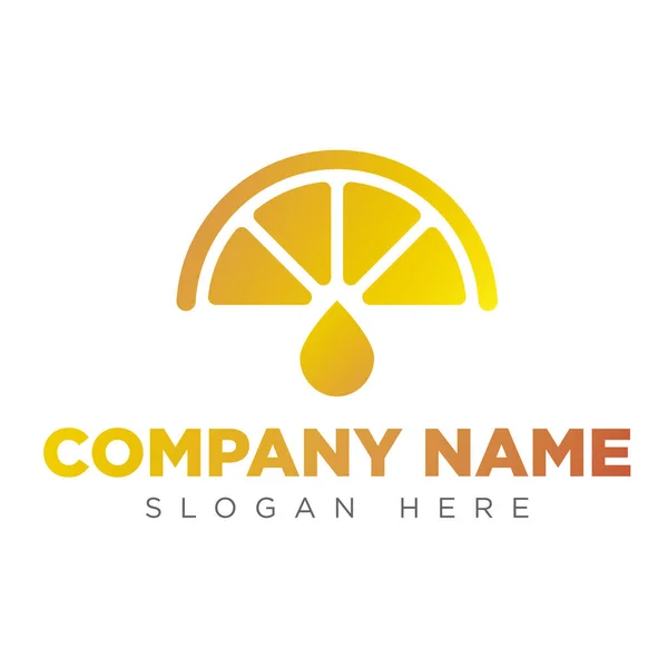 Sanat limon simgesi logo. Sanat turuncu simge logo. Düşürmek.