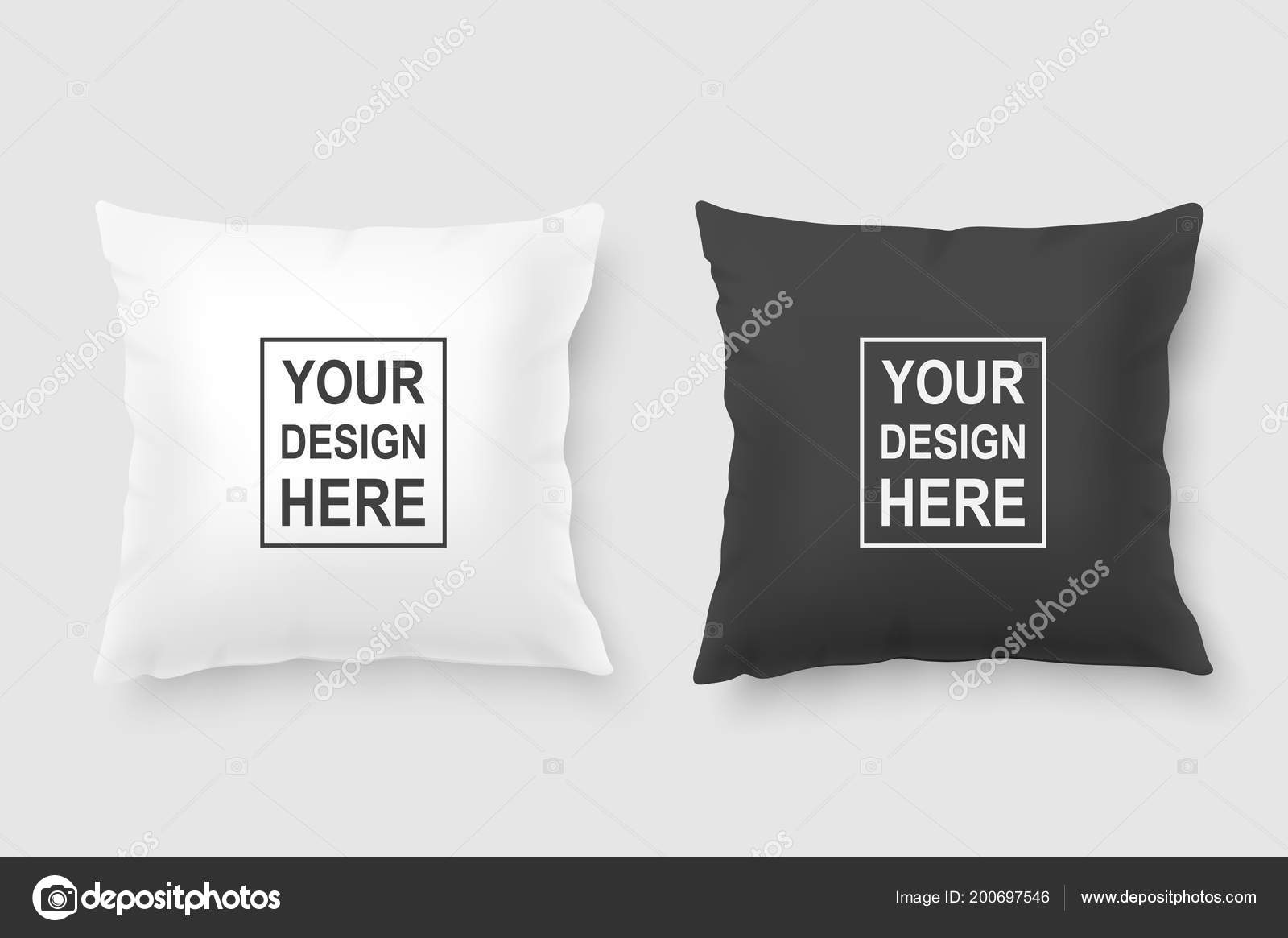 Download 1 369 Pillow Mockup Vector Images Free Royalty Free Pillow Mockup Vectors Depositphotos