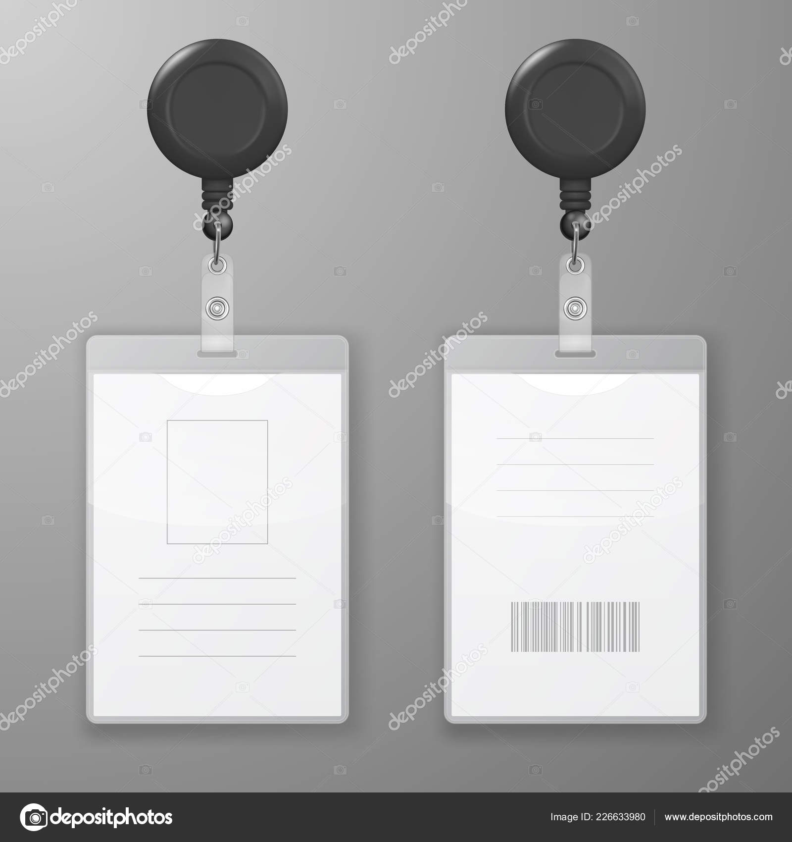 Id Card Holder With Clip