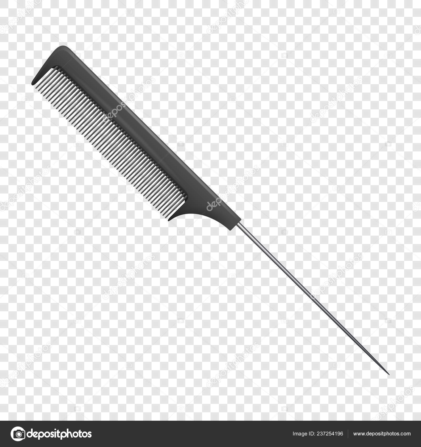 Download Vector Realistic Classic Simple Black Plastic Hairdresser Comb Icon Salon Vector Image By C Gomolach Vector Stock 237254196