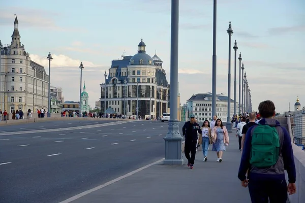 Moskau, Russland - August 2020: Stadtlandschaften, Zentrum der Moskauer Kremlmauer — Stockfoto