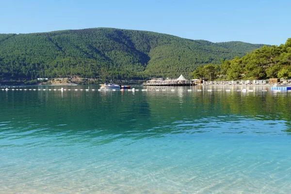 Zümrüt Ege Deniz Cenneti 'nin Güzel Şık Koyu — Stok fotoğraf