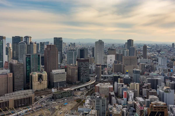 Osaka Giappone Novembre 2017 Veduta Del Paesaggio Urbano Osaka Dal — Foto Stock
