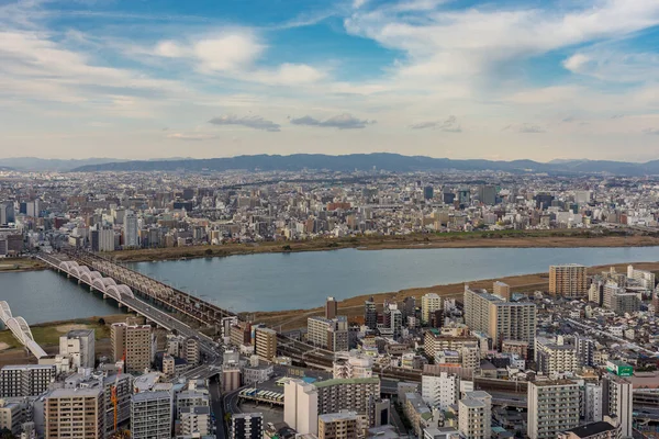 Osaka Japonya Kasım 2017 Osaka Şehir Merkezindeki Umeda Gökyüzü Gözlemevi — Stok fotoğraf