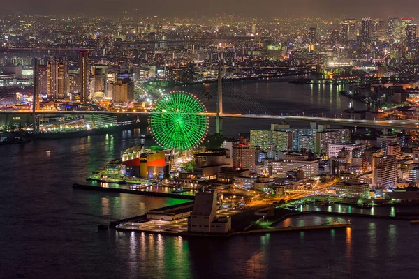 Osaka Japón Noviembre 2017 Vista Real Zona Portuaria Osaka Paisaje — Foto de Stock