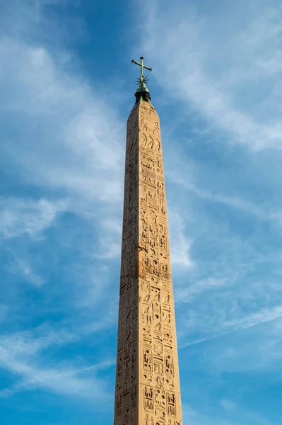 Roma Vaticano Italia Mayo 2015 Antiguo Obelisco Egipcio Plaza San —  Fotos de Stock