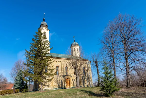 Orthodox Serbian church of Saint Apostles Peter and Paul, located on the slopes of the Kosmaj mountain near Belgrade, Serbia