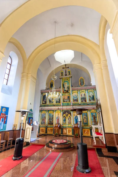 Sopot Belgrado Serbia Febrero 2020 Interior Iglesia Ortodoxa Serbia San — Foto de Stock