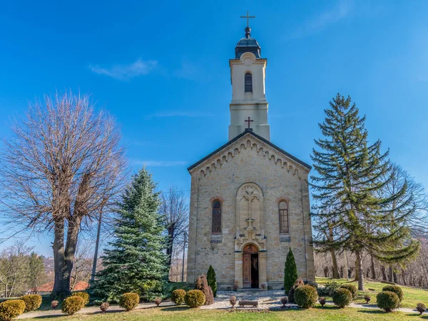 Orthodox Serbian church of Saint Apostles Peter and Paul, located on the slopes of the Kosmaj mountain near Belgrade, Serbia