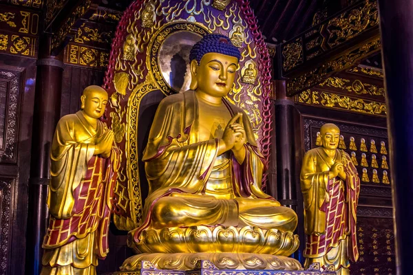 Xian Provincie Šan Čína Srpna 2015 Socha Zlatého Buddhy Obří — Stock fotografie