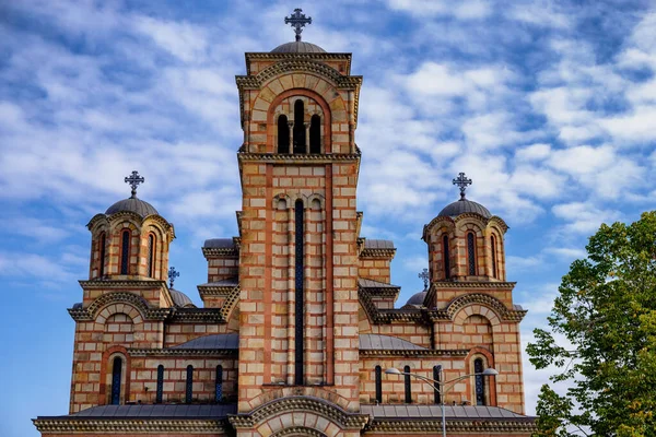 Igreja São Marcos Igreja Ortodoxa Sérvia Parque Tasmajdan Belgrado Sérvia — Fotografia de Stock