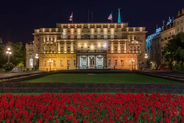 Asamblea Ciudad Belgrado Capital Serbia Antigua Residencia Real Del Palacio — Foto de Stock