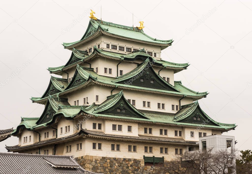 Nagoya Castle in Nagoya, Japan, built by shogun Tokugawa Ieyasu 1610-1619
